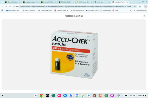 Accu check fast clix - fast, 204